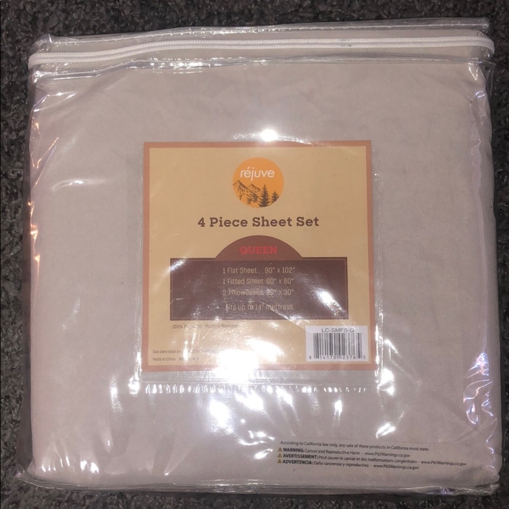 Queen 4 Piece Sheet Set